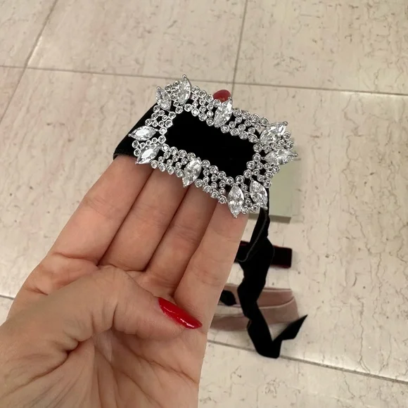 Fallon Jewelry Set of 3 Velvet Choker with Crystal Buckle - Picture 13 of 16